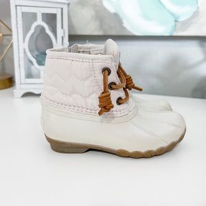 SPERRY Saltwater Ivory Pearl Boot